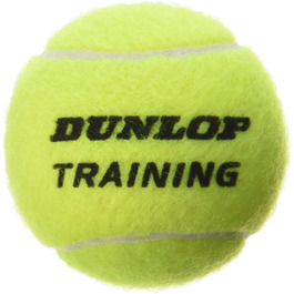 Тенісний м'яч Данлоп тренувальний жовтий 60 шт. - для тренувань і тренувань 60 поліетиленових пакетів