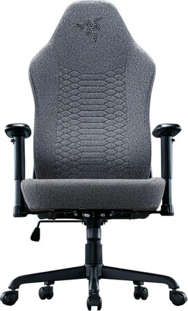 Ігровий крісло Razer Iskur V2 X - сірий, з підтримкою попереку, м'який матеріал, 2D підлокітники