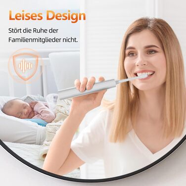 Електрична звукова зубна щітка Ritter Weisse з 5 режимами, таймером та акумулятором на 90 днів