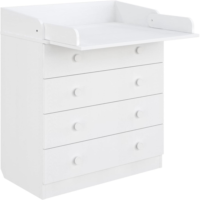 Комод для переодягання Shefa Kids 800 білий - якісний комод з пеленальним столиком для дитячої кімнати
