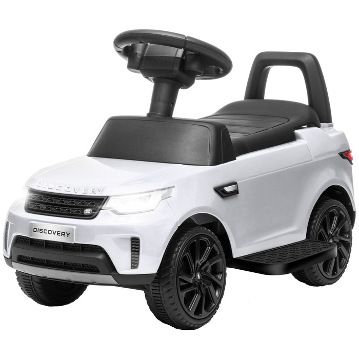 AIYAPLAY Дитячий електромобіль 2 в 1 6V дитячий автомобіль з режимом ковзання, музика, клаксон, електромобіль з фарами, 3 км/год, для дітей 1,5-5 років, білий | Аосом