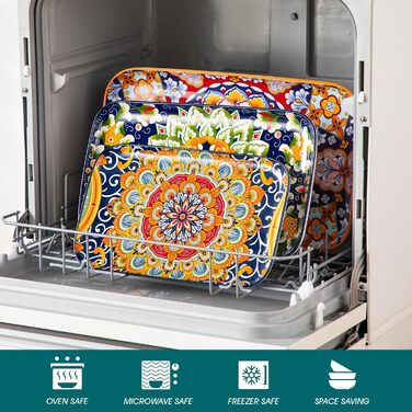 Набір посуду SIMI 18 предметів для 6 осіб, порцеляна, богемський стиль