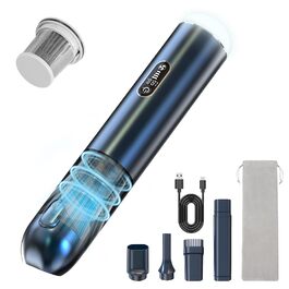 Ручний автомобільний пилосос Carehabi, потужність всмоктування 18000Па, 3 режими роботи, з мийним HEPA-фільтром для авто, дому та шерсті тварин