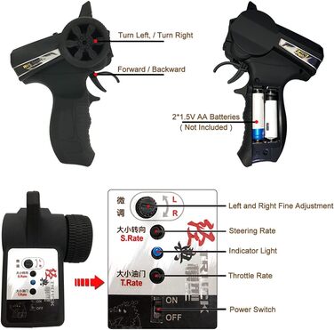 Mostop D12 RC Crawler 1/10: Повнопривідний радіокерований дрифт-кар з реалістичними фарами та регульованою швидкістю для дітей від 5 років