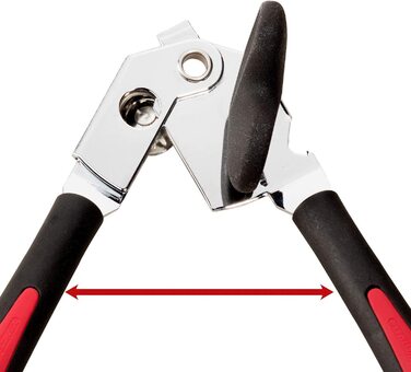 Відкривачка для банок Westmark Zangendosenöffner з відкривачем кришок та пляшок, 22 см, сталь/пластик, Gallant Super, чорний/червоний, 29412260