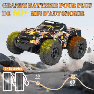 RC Автомобіль 1:18 Gelb - Швидкісний позашляховик 2.4GHz з LED, 25 км/год, 2 акумулятори для хлопчиків від 3 років