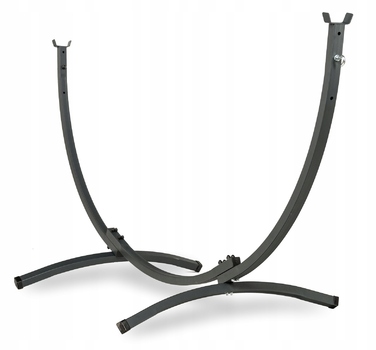 Двомісний гамак SandTropic чорний, тканинний, з металевим стійкою-каркасом, навантаження до 220 кг