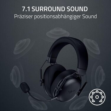 Razer BlackShark V3 X Hyperspeed: Бездротові ігрові навушники для ПК (280г, Bluetooth, мікрофон HyperClear, драйвер TriForce Titanium 50 мм)