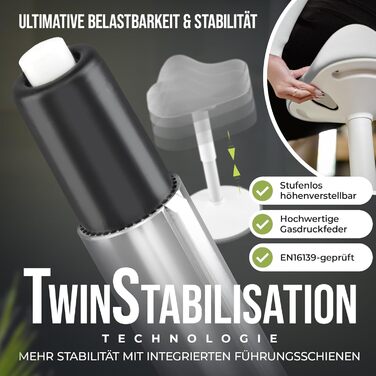 Офісний стілець Zip SH-01S з знімним чохлом | Ергономічний стілець для роботи та відпочинку | Має ефект гойдання, регулювання висоти (47-65 см), сертифікований IGR | Колір: світло-сірий