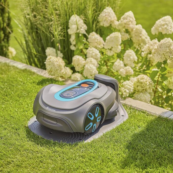 Робот-газонокосачка Gardena Smart Sileno max 1500 м², для газонів до 1500 м², LONA Intelligence, Trim-to-Edge, DuoConnect, тиха робота, керування через додаток