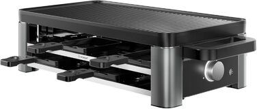Електричний гриль-ракушетка WMF Master Raclette на 8 осіб, 1500 Вт, нержавіюча сталь матова