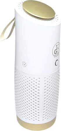 Портативний очищувач повітря toGo Filter з акумулятором, компактний для подорожей, авто, офіс. HEPA 13, фільтр з активованим вугіллям, для алергіків, астматиків, 15㎡