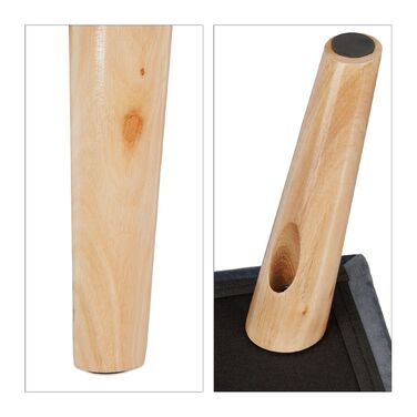 Relaxdays М'який пуф з місцем для зберігання