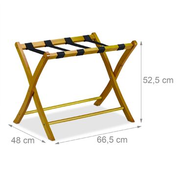 Підставка для валізи клапана, дерево Relaxdays