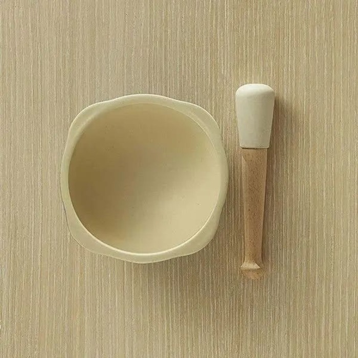 Cтупка з товкачем Emile Henry Kitchen tools 0.45л, червона (340255), Червоний