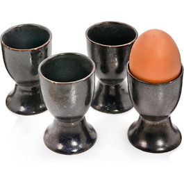 Чашки для яєць SINGER Tombey керамічні 4 шт чорні