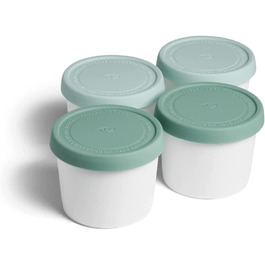 Набір з 2 контейнерів для морозива SPRINGLANE об'ємом 1 л, контейнери для зберігання, банки для заморозки, контейнери для морозива харчової якості, що не містять бісфенолу А (набір з 4 міні-продуктів Mint)