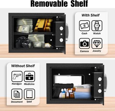 Сейф з ключем, цифровий сейф для зберігання цінностей
