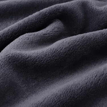 Покривало Флісова ковдра з краєм Ковдра з мікрофібри М'яка тепла легка ковдра 330GSM для ліжка Диван тощо (130x150 см, сірий)