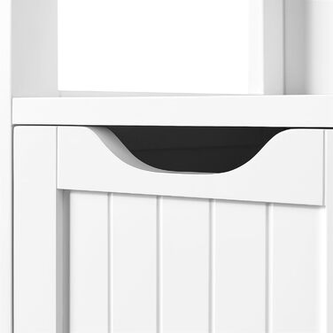 Шафка для ванної кімнати Yaheetech з 3 висувними ящиками та 1 дверцятами, регульована полиця, для ванної, кухні, коридору, білий, 80,5 x 30 x 86,5 см