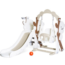 Дитячий ігровий комплекс Mealux Koda White/Coffee (арт. KD-B021 White/Coffee)