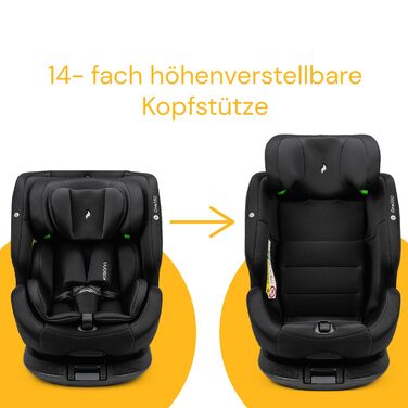 Дитяче автокрісло Osann One360 група 0/1/2/3 (0 36 кг), Дитяче автокрісло з Isofix (i-Size All Black)