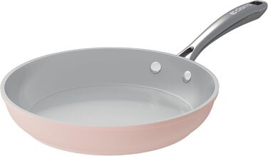 Сковорода CIARRA Beyond 26 см для смаження та універсальні сковороди з антипригарним покриттям з керамічної індукції Підходить для духовки безпечного рожевого кольору