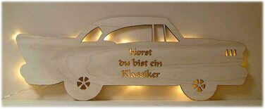Нічник 24 світлодіодні ідеї нічник декоративна лампа 'старий автомобіль V1 з ім'ям подарунок для любителів класичних автомобілів дідусі, бабусі, тата, мами чоловічі подарунки