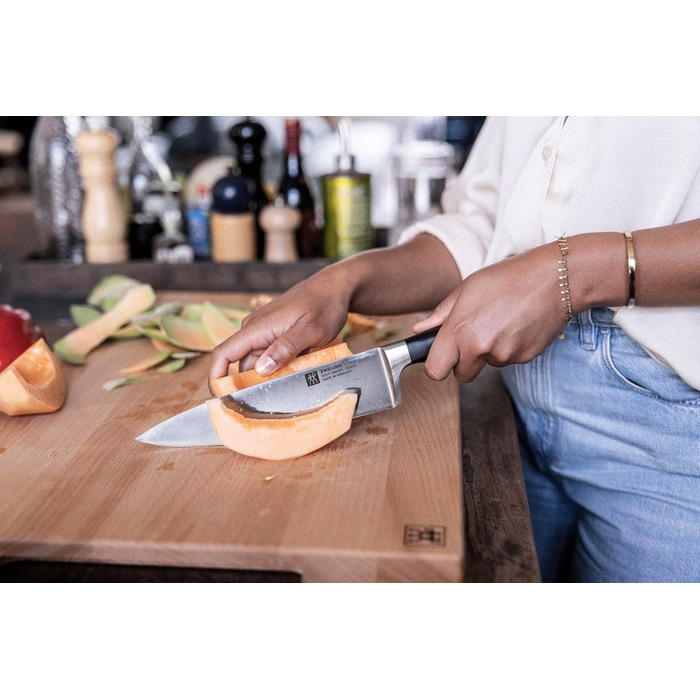 Ніж кухарський ZWILLING Vier Sterne, 20 см, нержавіюча сталь, пластикова ручка