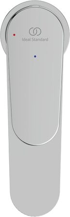 Змішувач для умивальника Ideal Standard Cerafine O без зливного переходу, H80мм, Bluestart, срібний