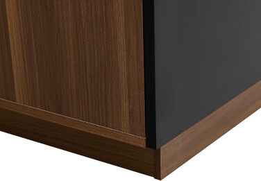 Комод з подвійними дверцятами та 3 висувними ящиками, дерев'яний, 140x40x76 см (150x40x85 см)