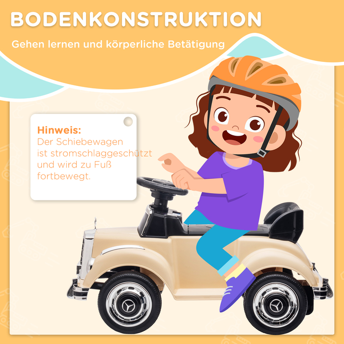 Дитячий каталок Mercedes-Benz Design 300 S Design, Бежевий