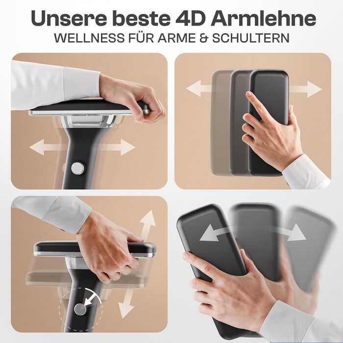 Ергономічне крісло Galahad Merlin (чорний) - офісне, для ігор, 150 кг | Крісло для роботи та дому