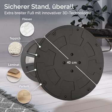 Ергономічний стілець-табурет Motion для офісу та стоячи - регульована висота, широка база та сидіння, запобігає болям спини та шиї (Сірий)