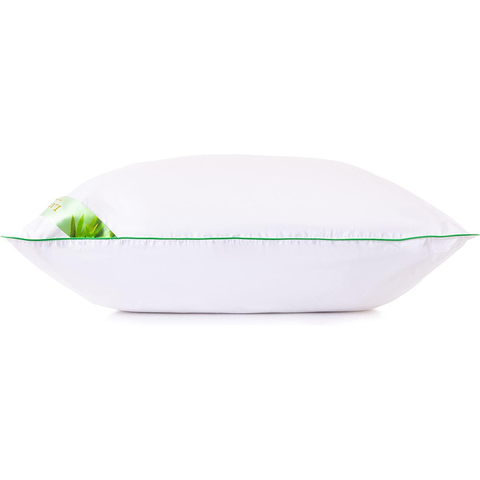 Бамбукова подушка Pen-Pol - - Гіпоалергенна подушка - Подушка для ліжка - Подушка для сну для дому - Натуральний матеріал - Бамбукова подушка для спальні - Високоякісний наповнювач подушки (60x60, білий)
