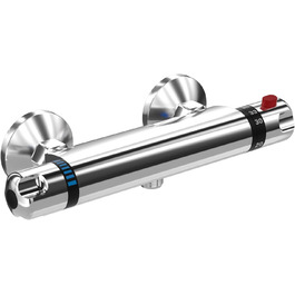 Сучасний змішувач для ванни та душу з двома виходами та керамічним вентилем - латунний, хромований, для ванної кімнати