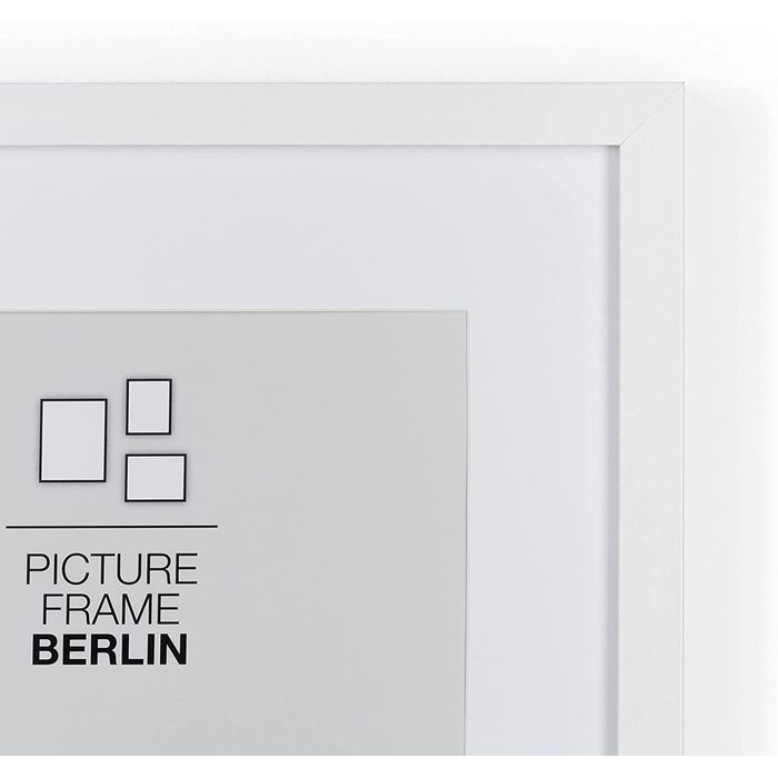 Рамка для фотографій Blumtal в Берліні-високоякісна фоторамка з паспарту (комплект з 2 шт. розміром 30 х 40 см, білий)