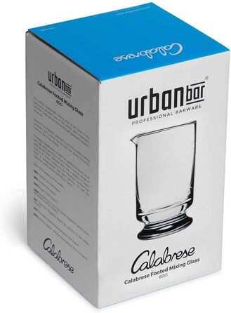 Шейкер для коктейлів Urban Bar Calabrese 90cl - Французький шейкер для коктейлів із двох частин - нержавіюча сталь 18/8 (склянка для змішування 60 мл, скло)