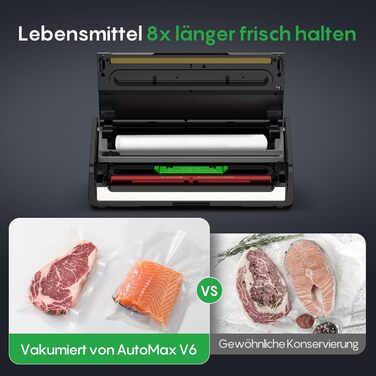 Вакууматор FRESKO Automatik для продуктів з турбо-режимом (15л/хв), автоматичний вакуумний пакувальник, 2 рулони в комплекті