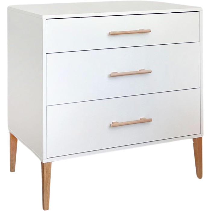 Комод для переодягання ATB ILA з пеленальним столиком - Комплект для дитячої кімнати, білий