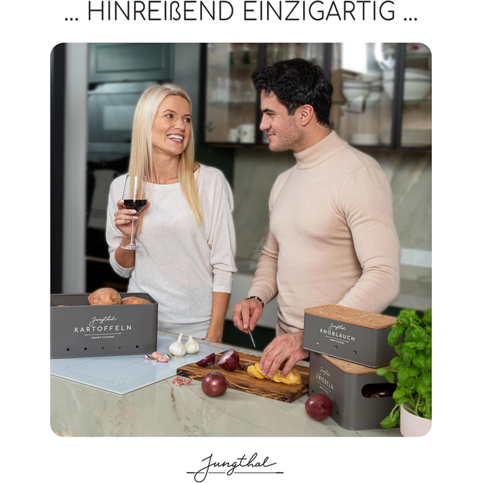 Короб для зберігання картоплі, цибулі та часнику (3 шт.) | Сірий | Короб для картоплі, цибулевий горщик