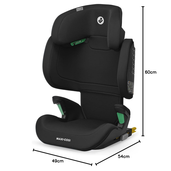 Автокрісло Maxi-Cosi RodiFix M i-Size для дітей 3,5-12 років, ISOFIX, захист від бічних зіткнень G-CELL, регульована висота, чорний колір