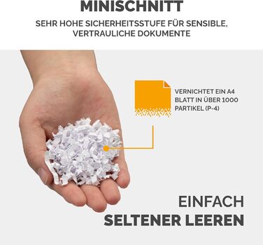Fellowes Aktenvernichter 6 Blatt Partikelschnitt (P4): Шредер для документів Fellowes Powershred FS-6C, 15л, P4, чорний
