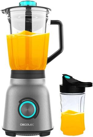 Cecotec Standmixer Power Black Titanium 2500MAX Go: 2500 Вт, титанове покриття, 1,8 л, 5 швидкостей + пляшка