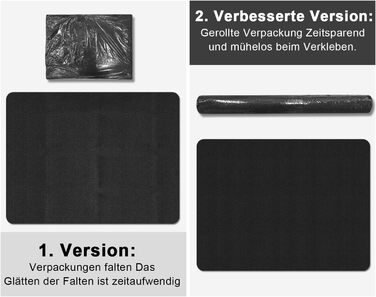 Килимок під стілець | 90x140 см | Захист для підлоги | Килимок для офісного стільця | Чорний