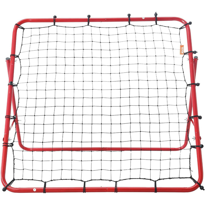 Сітка VEVOR Soccer Rebounder 100x100 см, портативна спортивна стіна для бейсбольного баскетболу, регульовані ворота для футбольних воріт Rebounder Kickback Goal зі сталевої рами та поліетиленової сітки