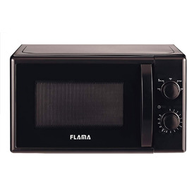 Мікрохвильова піч Flama 1834 FL Comptoir du 20L 700 W Black - Мікрохвильова піч (Comptoir du, 20 л, 700 Вт, поворотна, чорна, ліва)