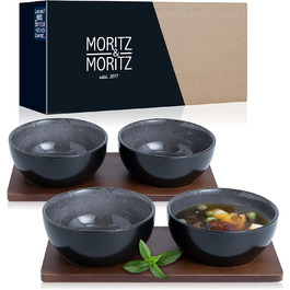 Набір посуду Moritz & Moritz VIDA 18шт Елегантний набір тарілок на 6 персон у високоякісному порцеляновому посуді, що складається з 6 обідніх тарілок, 6 десертних тарілок, 6 супових тарілок (4 великі миски для занурення)