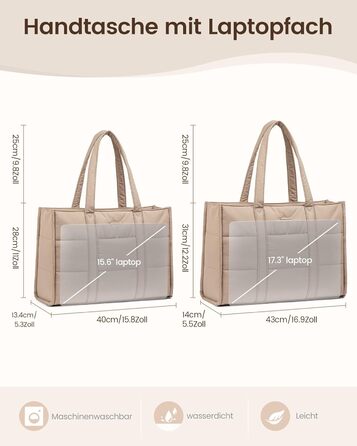 Сумка для ноутбука LOVEVOOK для жінок, велика, шопер, сумка-подушка, робоча сумка, портфель, тоут, жіночі сумки, сумка для навчання, шкільна сумка, сумка через плече для університету, бізнесу, школи, сіро-зелений (17 дюймів, хакі)