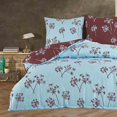 Комплект постільної білизни Buymax® 200x220 з 100% бавовни (3-тілі) - комплект постільної білизни 200 x 220см з 2 наволочками 80x80см, сертифікат ÖKO-TEX, блакитний